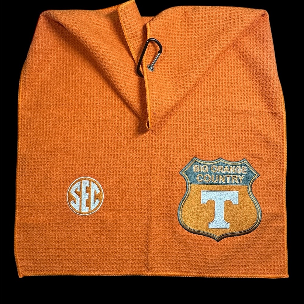Univ of Tennessee Golf Towel (8inx25in) 2 Sides (70k Stitches)